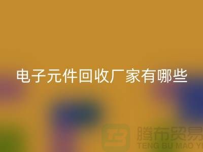 电子元件米兰(中国)体育官方网站厂家有哪些公司_上海排名靠前的知名企业