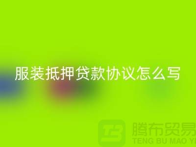 服装抵押贷款协议怎么写才有效？——以上海库存服装米兰（中国）体育官方网站公司为例