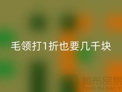 上W的皮草制品,毛领打1折也要几千块!高价米兰(中国)体育官方网站毛领多少钱一条