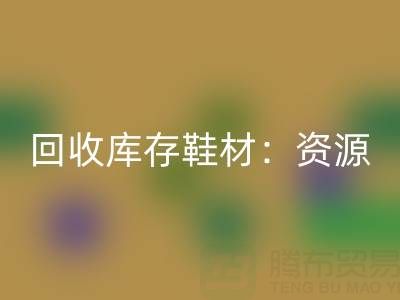 米兰(中国)体育官方网站库存鞋材:唤醒闲置资源,共创绿色未来
